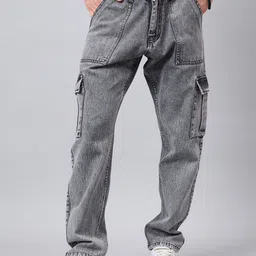 STUDIO NEXX Men Relaxed Fit Mid-Rise Heavy Fade Jeans-image-40