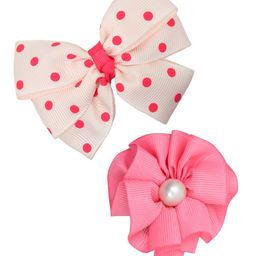 FUNKRAFTS Girls Set of 2  White & Pink Hair Clips-image-93