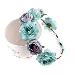 Yellow Chimes Women Floral Tiara-53