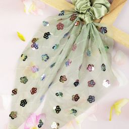 Radhu & Kabby Women Set of 2 Embellished Ponytail Holders-image-69