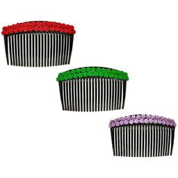 Hair Flare Women 3Pcs Floral Comb Pin-image-98