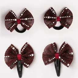 RIBBON CANDY Girls Set of 4 Embellished Tic Tac Hair Clips-image-84