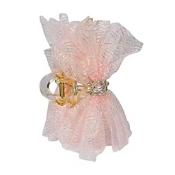 Proplady Women Embellished Alligator Hair Clip with Net Frills-image-90