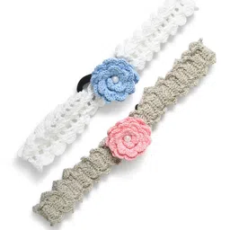 FUNKRAFTS Girls Set of 2 Pink & Blue  Hairband-57