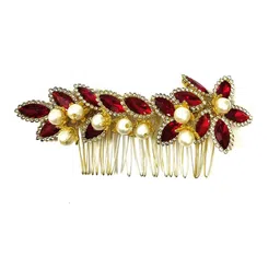 Hair Flare Embellished Beaded Comb Pin-image-65