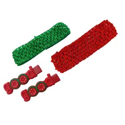 BAESD Girls Set of 4 Crochet Headbands & Hairclips-49