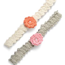 FUNKRAFTS Girls White & Green Set of 2 Hairband-image-21