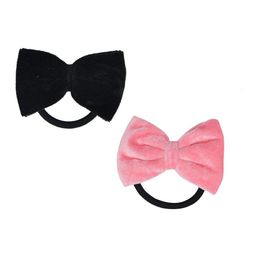 FUNKRAFTS Girls Set Of 2 Black & Pink Ponytail Holders-25