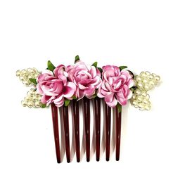 Hair Flare Women Beaded Comb Pin-image-122