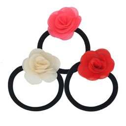 FUNKRAFTS Girls Red & Pink Set of 3 Ponytail Holders-32