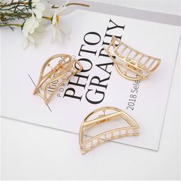 Krelin Women Gold-Toned Set of 3 Claw Clip-15