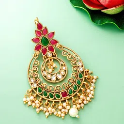 aadita Women Gold-Toned & Red Hair Accessory-64