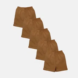 KiddoPanti Girls Pack Of 5 Regular Fit Mid-Rise Cycling Shorts-image-93