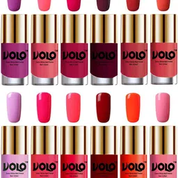 VOLO Set Of 12 Luxury Super Shine Nail Polish - 9.9 ml Each-Combo No-62-image-49