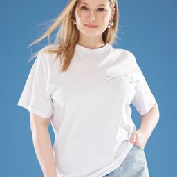 Trendyol Women Typography Pockets T-shirt-image-94