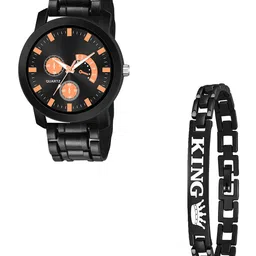 CSAMON Men Bracelet Style Straps Analogue Watch PandoBLK AeviyoRG D 801BLK k Bracelet-54