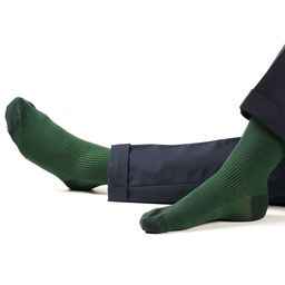 Theater Men Pinstripes Mercerized Cotton Calf Length Formal Socks-image-7
