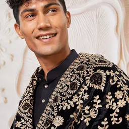VASTRAMAY Men Regular Kurta with Patiala & With Dupatta image 2
