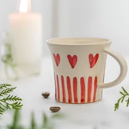 Rare Planet White & Red Printed Ceramic Glossy Mug 240ml-image-15