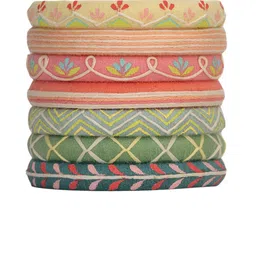 Taasha Craft Set Of 7 Thread Work Bangles image 4