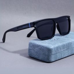 SUNGLASSIC Unisex Rectangle Sunglasses with Polarise & UV Protect Lens JACKSON-FULL-BLACK-11