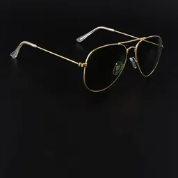 FUNGLASSES Unisex Full Rim UV Protected Lens Aviator Sunglasses AVIAT GLAS GOLD-picture-12