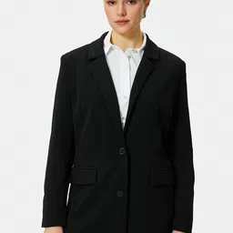 Koton Women Longline Tailored Jacket with Patchwork-image-36