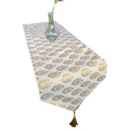 Pink Parrot Multicolored Jacquard Table Runner-image-64