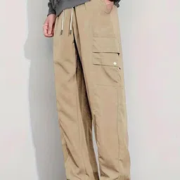 R.Code by The Roadster Life Co. Men Regular Fit High Rise Cotton Cargo Trousers-image-27