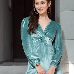 STYLECAST X KASSUALLY Women V-Neck Velvet Basic Jumpsuit-picture-9