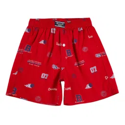 Gini and Jony Boys Conversational Printed Pure Cotton Regular Shorts-3