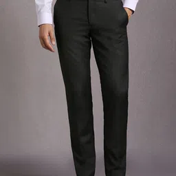 Louis Philippe Men Slim Fit Formal Trousers-picture-0