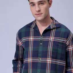 The Indian Garage Co Men Opaque Checked Casual Shirt-image-60