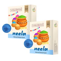 VEDANUM 2Pcs Blue Natural Neela Herbal Gulaal-15