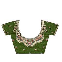 KALINI Zari Woven Design Solid Saree with Matching Blouse image 3