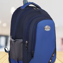 Seenlee Men Colourblocked Backpack with Compression Straps-12