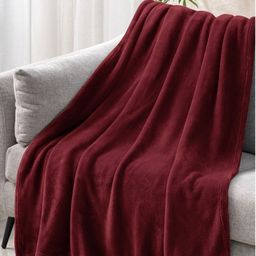 MORADO Maroon 300 GSM Single Bed Blanket-image-58
