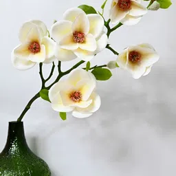 Blooming Floret White 1 Pieces Magnolia Artificial Flower-25