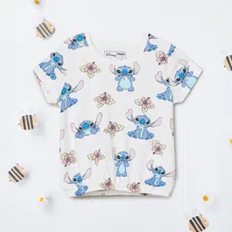 max Girls Conversational Printed Round Neck Cotton T-shirt-image-67
