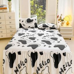 JC HOME Multicoloured 140 TC King Bedsheet with 2 Pillow Covers-image-72