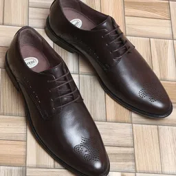 Zoom Shoes Men Textured Leather Lace-Up Formal Derbys-image-79