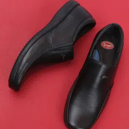 Zoom Shoes Men Black Formal Slip-On Shoes-image-69