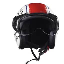 Royal Enfield Men Printed Open Face Helmet-12