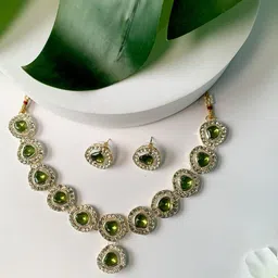 I Jewels Gold-Plated Kundan-Studded Jewellery Set-13