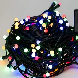 SPARK WORLD Blue & Red Rice Shape String Lights-13