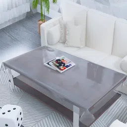 MONKDECOR Transparent 2 Seater Rectangle Waterproof Table Cover-picture-5