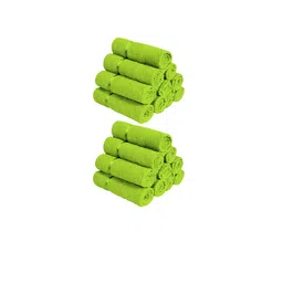 Story@home Set Of 20 Green Solid Pure Cotton 450 GSM Face Towels-12