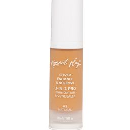Pigment Play Cover Enhance & Nourish 3-In-1 Pro Foundation & Concealer 30ml - Natural 03-48