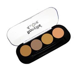 Ronzille 4 in One Professional Matte Finish HD Waterproof Concealer Palette 10g - Shade B-12