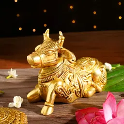 JAYPORE Gold-Toned Nandi Idol Showpiece-image-11